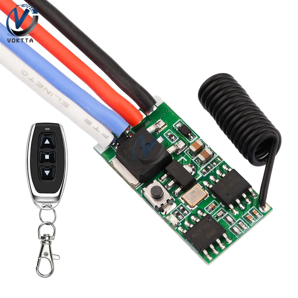 DC3,7 V-24 V 5A Motor Drehzahlregler Treiberplatine Drahtlose Fernbedienung DC Motorregler PWM Drehzahlregelung Dimmmodul Image