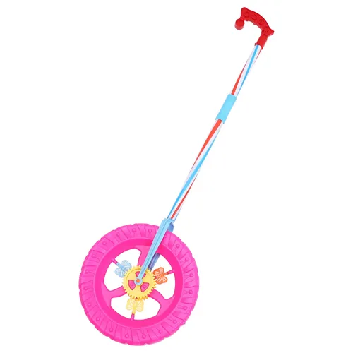 Kleinkind Kinderwagen Push Walker Räder lernen entlang PVC Kunststoff Baby Kind Kinder Lernspiel