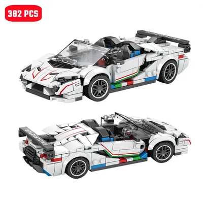 Speed Racing Sportwagen Bausteine MOC Berühmte Stadt Champion Supercar Modelle Technische Fahrzeug Ziegel Kinder Spielzeug Jungen Geschenke Image