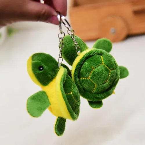 Stofftier Meeres schildkröte Schlüssel anhänger Cartoon Schildkröte Plüsch Spielzeug Anhänger