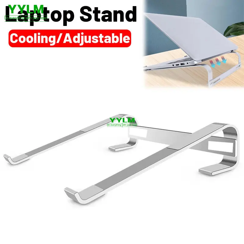 Verstellbarer Laptop-Ständer aus Aluminium, tragbarer Notebook-Halter für MacBook Pro, Computer-Riser-Ständer, Kühlhalterung, Neu Image