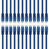 GearIT Cat 6 Ethernet Cable 7 ft (24-Pack) - Cat6 Patch Cable Cat 6 Patch Cable Cat6 Cable Cat 6 Cable Cat6 Ethernet Cable Network Cable Internet Cable - Blue 7 Feet 7 Feet (24-Pack) Blue