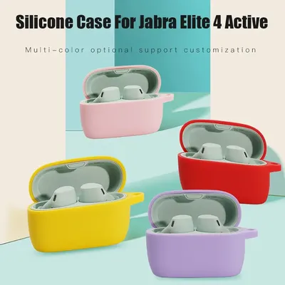 Silikon hülle für Jabra Elite 4 aktive Schutzhülle drahtlose Bluetooth-Kopfhörer-Lades chale