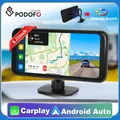 Podofo Wireless Carplay Android Auto Player 6 25 "Unterstützung Rückfahr kamera dvr 4k automatische