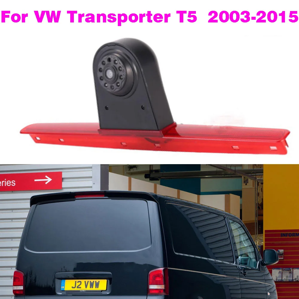 CCD Auto Bremslicht Rückfahrkamera Für VW Transporter T5 2003-2015 LED Licht Parkplatz Rückansicht Kamera Image