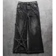 Y2k Gothic Baggy Jeans Frauen Vintage bestickte hochwertige Jeans Hip Hop Harajuku Streetwear