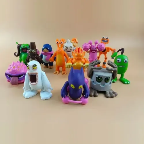 Meine singende Monster figur Set Spielzeug singen Monster Figuren Plastiks pielzeug Puppe Figuren