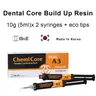 Dental Core Aufbau Material Dual Cure Harz Kern Aufbau selbst härtende fließ fähige koreanische