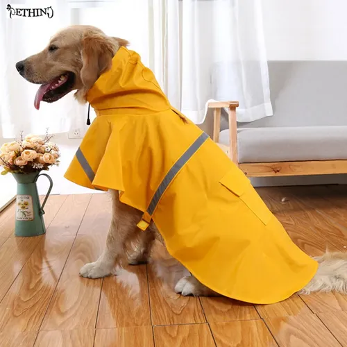 Neue Große Hund Wasserdichte Regenmantel Mantel Pet Freizeit Kleidung Teddybär Großen Hund