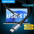 Tions 240W USB Typ C Kabel für PS5 Nintendo Schalter Samsung Galaxy S22 Z Falten MacBook Pro USB 4 0