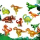 6 stücke Mini Dinosaurier Luftballons Tyranno saurus Rex Dino Dschungel Safari Jurassic Themen Party