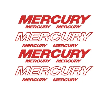 12Pcs Für Mercury Aufkleber Aufkleber Vinyl Große Kit Außenborder OptiMax Pro XS Reproduktion Bass Image
