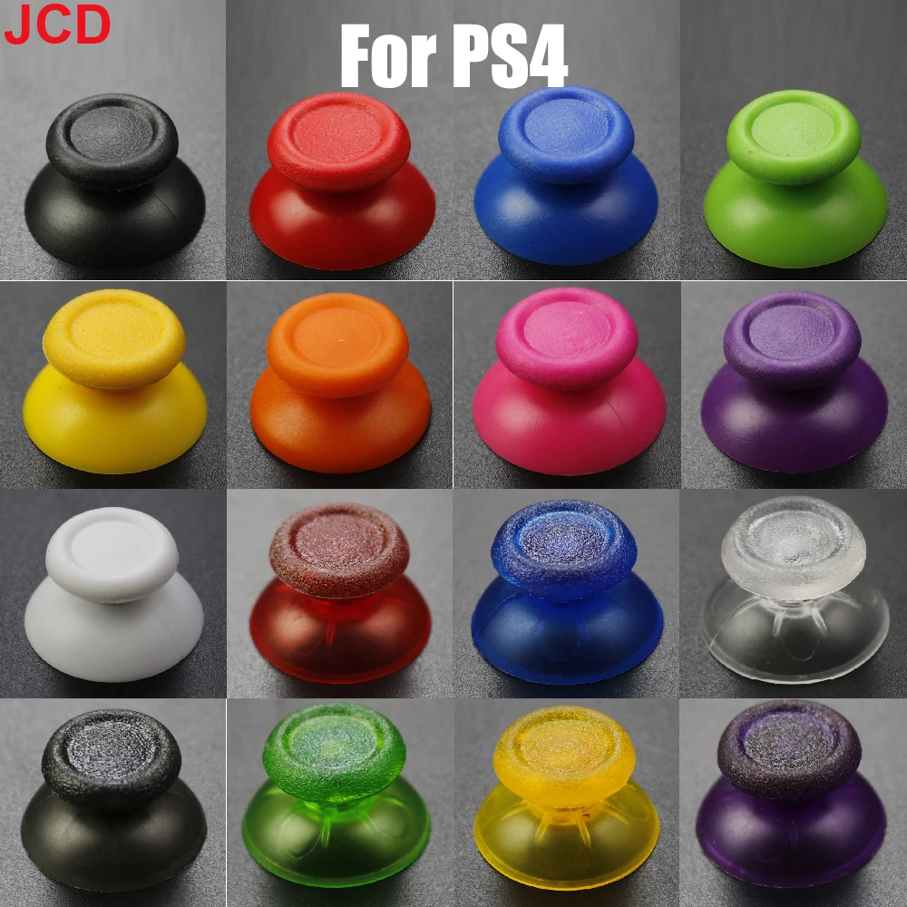 Jcd 2 stücke für ps4 pro schlanke controller 3d analog joystick daumen stick griff kappe thumbs ticks abdeckung pilz kappe ersatzteil Image