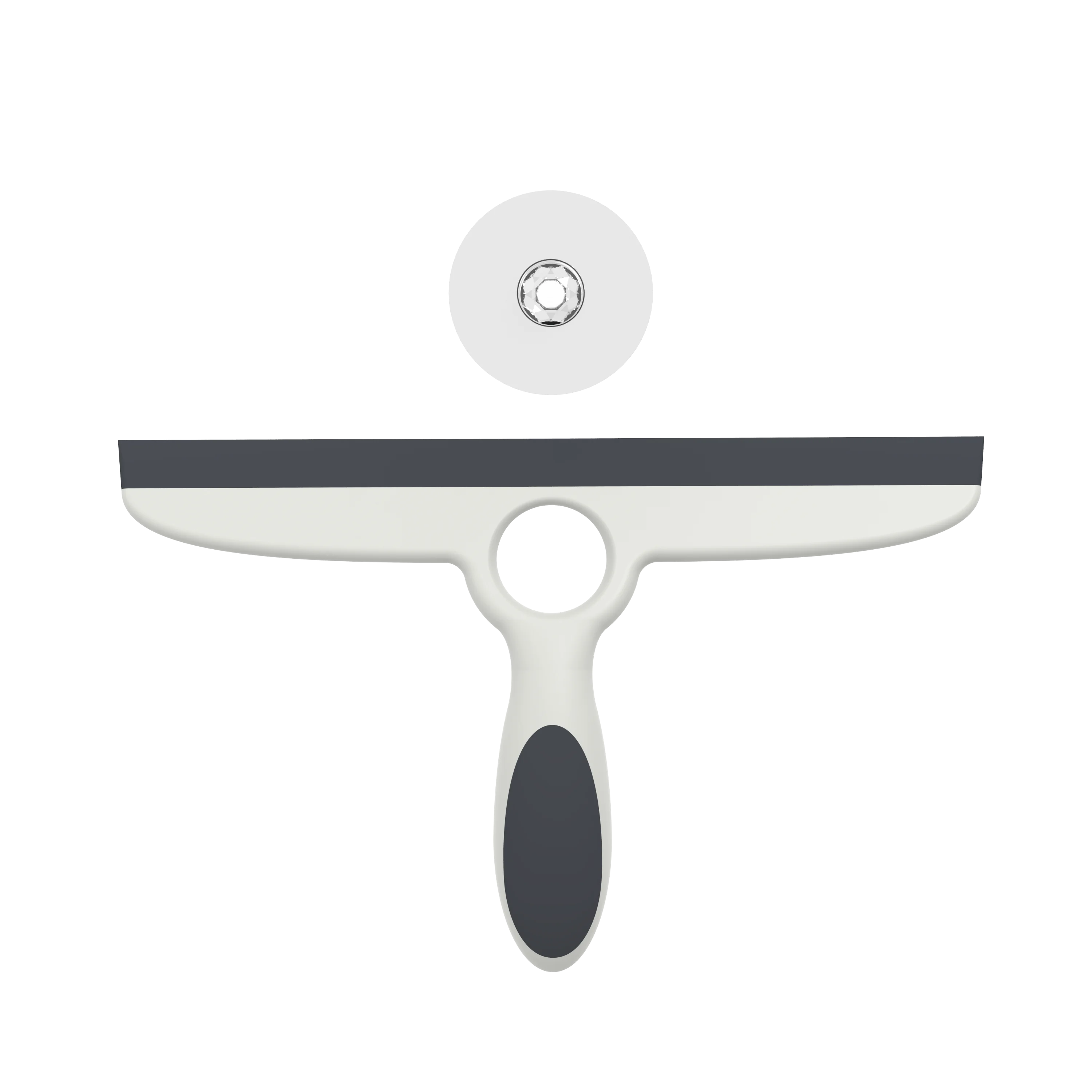 Ehomgui Glas Rakel Fenster wischer Spiegel reiniger mit Stick Haken Bad Silikon Reinigungs werkzeug für die Glas reinigung