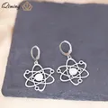 Qiming Carbon Atom Anhänger Ohrringe für Frauen Planet Physik Wissenschaft Schmuck griechischen