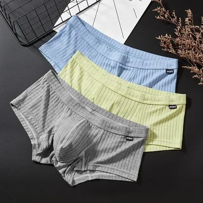 Neue Herren-Boxershorts mit niedriger Taille, atmungsaktive Shorts, Peni Enhancing Pouch Höschen, Image