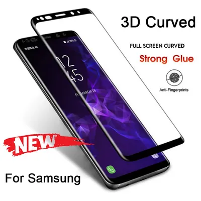 3D gebogenes Displayschutzglas für Samsung S20 S10, gehärtetes Glas für Samsung Galaxy Note 20 Ultra 10 Plus Note 9 8 S8 S9