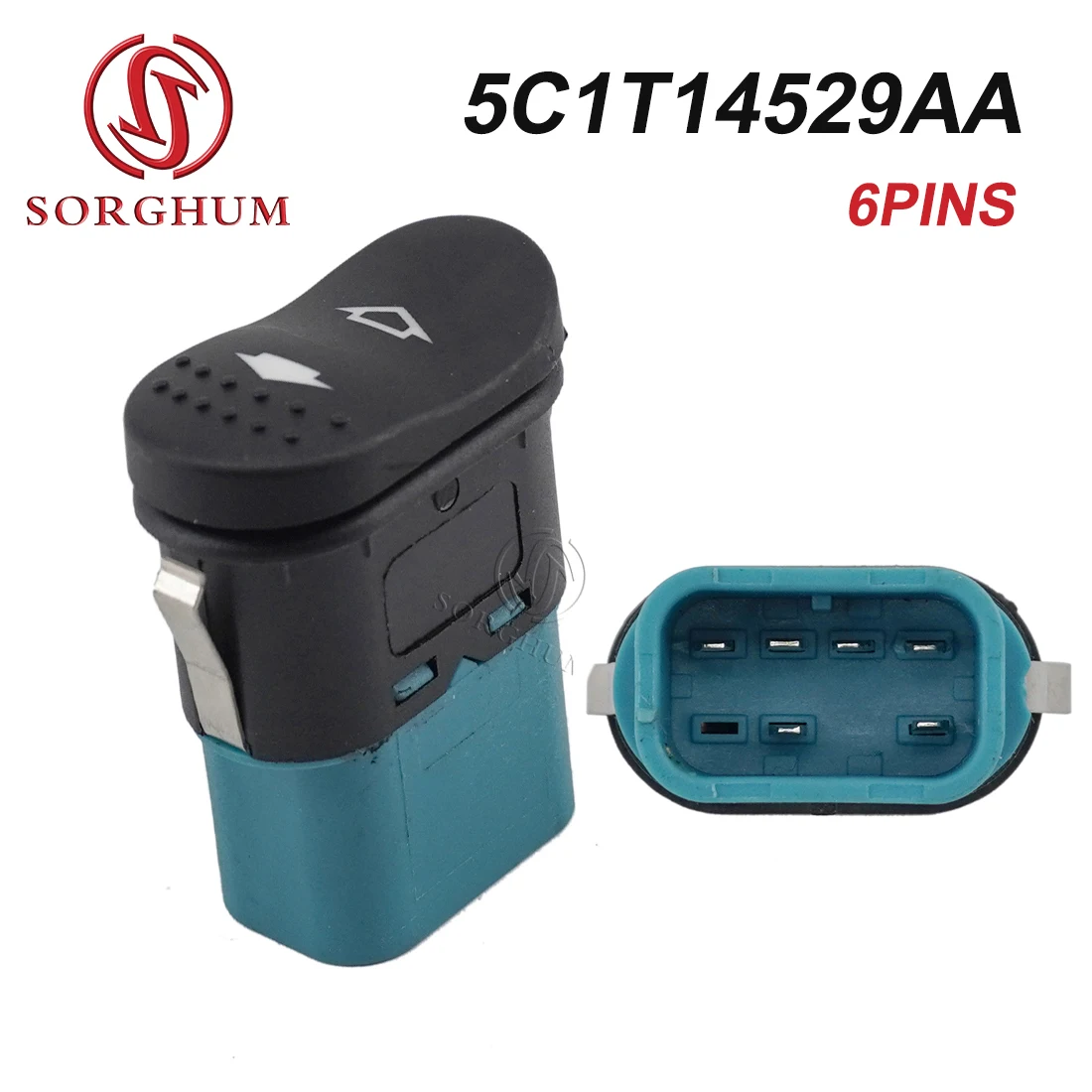 SORGHUM 5 c1t1452 9aa 2006 5c 1t 2014 aa Fensterheber schalter Ein knopf Fensterheber schalter für Ford Transit mk7 2012-2015 Image