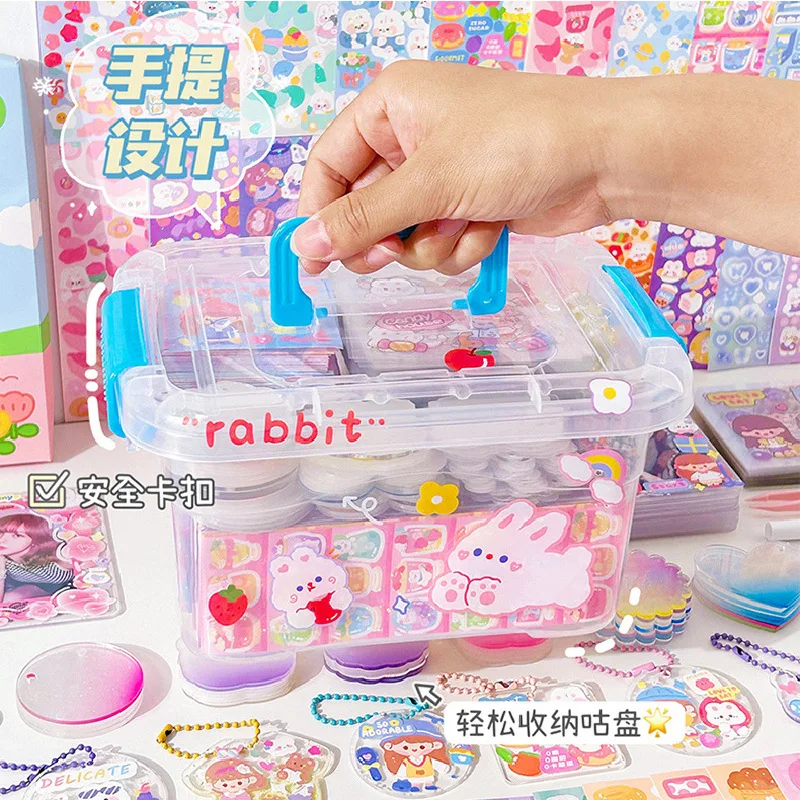 Luxus Goo Karte Set Diy Goo Karte Aufkleber Vollen Satz Nette Goo Karte Aufkleber Mädchen Kinder Hand Konto Set Image