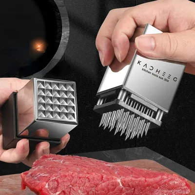 Edelstahl Steak Tender izer Küchen helfer Haushalts küchengeräte doppelseitige Fleisch löser