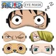 Ein Stück Ruffy Zoro Chopper Schlaf maske Augenbinde weiche Augen masken kreative Augen abdeckung