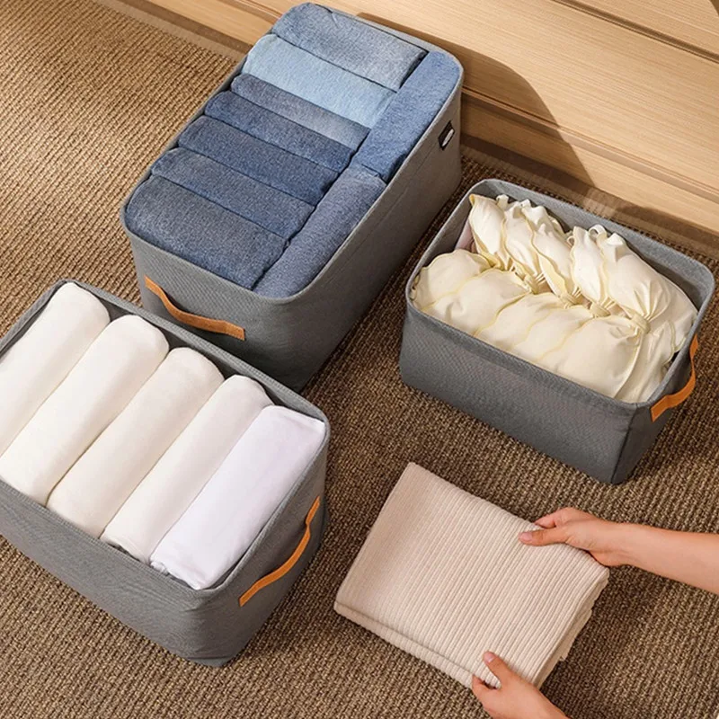 Kleidung Veranstalter Hosen Kleider schrank Kleidung Aufbewahrung sbox Veranstalter Jeans Unterwäsche BH Socken Haushalt Faltbare Aufbewahrung sbox