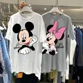 Frauen T-shirt Cartoon Disney Streetwear Mickey Maus Frauen T Koreanische Lose Kurzarm T Hemd 2023