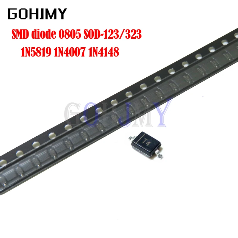 123 Stück smd Diode 323 sod-1 n5819 1 n4007 1 n4148 sod123 sod-1 n4148ws 1 n5819ws b5819ws sod323 schottky Image