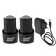 12 V 1500 mAh wiederaufladbare Lithium-Batterie für Winkelschleifer, elektrische Bohrmaschine, Elektroschrauber, Ersatzbatterie, EU, US, AU, UK-Stecker