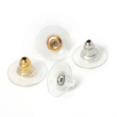 100 stücke Silicon Stud Ohrring Zurück Transparent Stopper Ohr Beitrag Nuts Ohrring Zubehör für diy