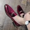 Luxus Design Wildleder männer Müßiggänger Schwarz Blau Rot Casual Kleid Schuhe Für Nachtclub Party Mönch Strap Männer Schuhe größe 38-47