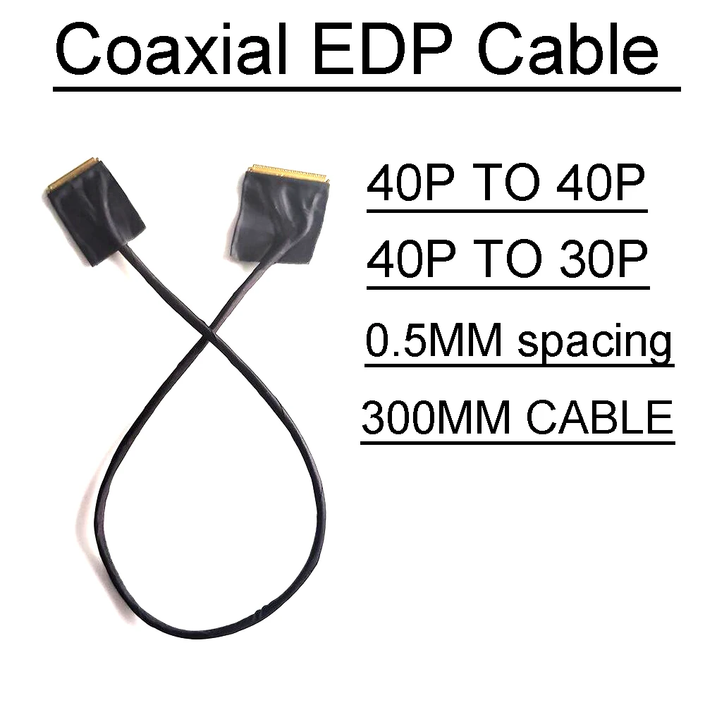 40P-40P 40-Pin auf 30-Pin-Koaxial-EDP-Bildschirmkabel 4K 1080P 2K LCD-Bildschirmkabel 4-Stufen 2-Stufen für Typ-C ODER DP zu EDP-Antriebsplatine Image