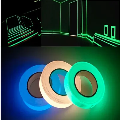 Leucht Band 3 Meter Selbst-adhesive Glow Notfall Logo In Die Dark Sicherheits Bühne Aufkleber Home Decor Party Liefert dekorative Image