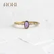 ROXI 925 Sterling Silber Diamant Ringe für Frauen Hochzeit Schmuck Ringe Süße Finger Ring Paar Ringe