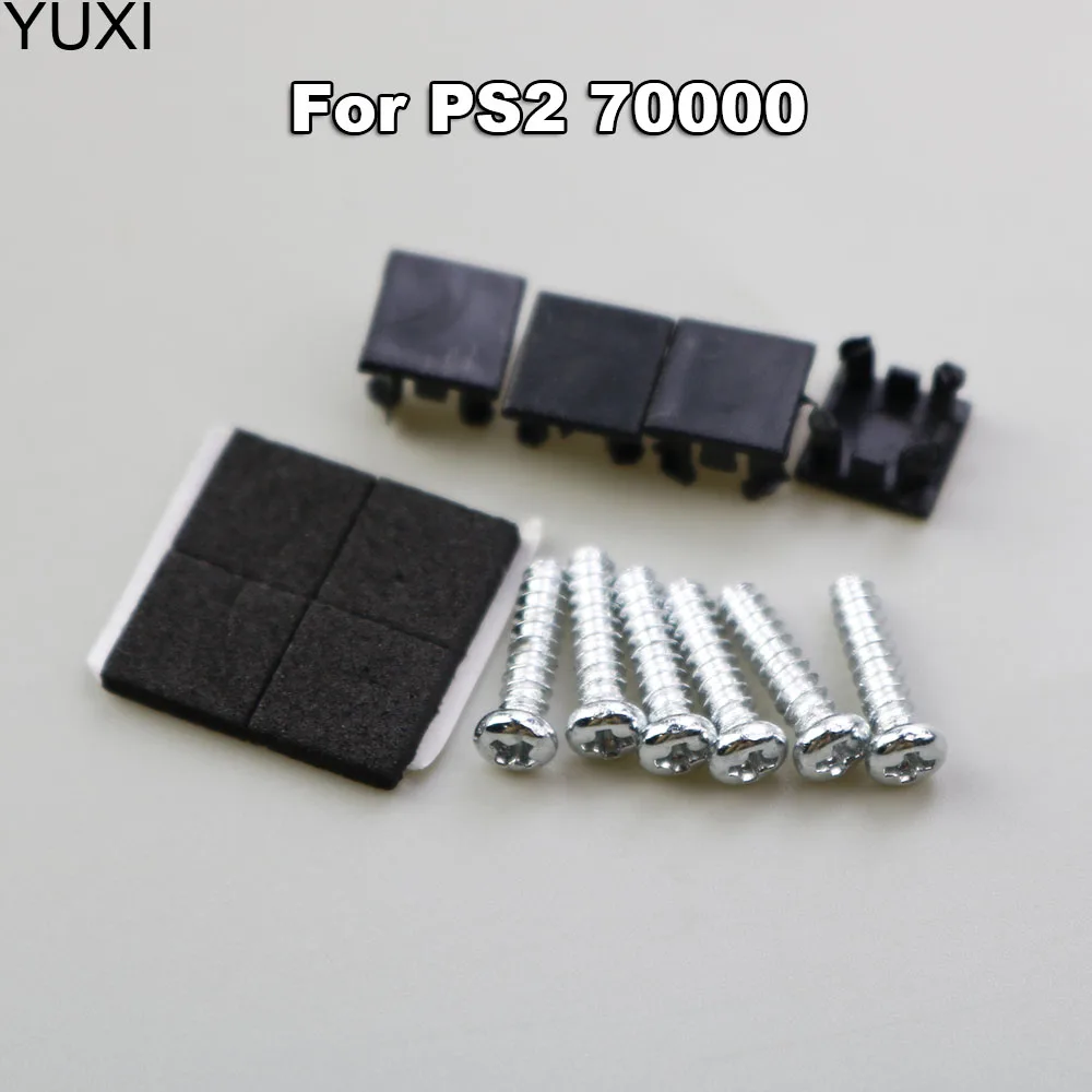 Yuxi 1set für ps2 konsole gummis topfen schraube loch kissen staubs topfen kunststoff pad