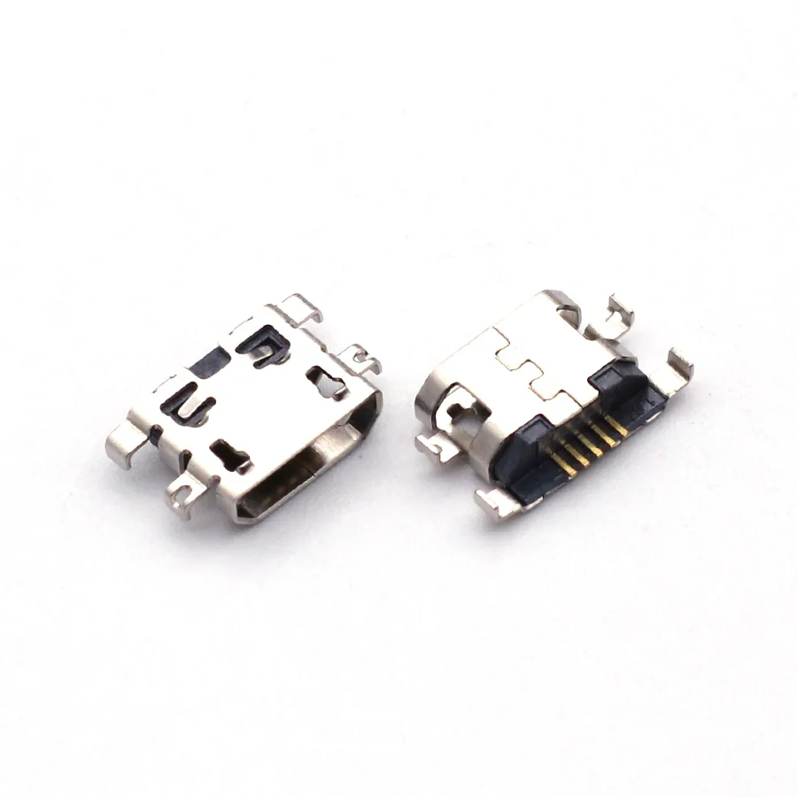 100 stücke Micro USB Stecker 5pin Lade Port Dock Für Moto E6S Lenovo A360T A320T A5860 ZOPO ZP1000 Image