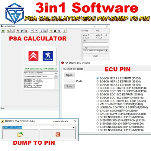 Für psa software v16.04.07 und für psa pin rechner software und für psa engine ecu codierung