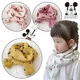 Disney Mickey Mouse Schal Cartoon Anime Schals Wraps Foulard Stirnband Baumwolle Leinen Frauen