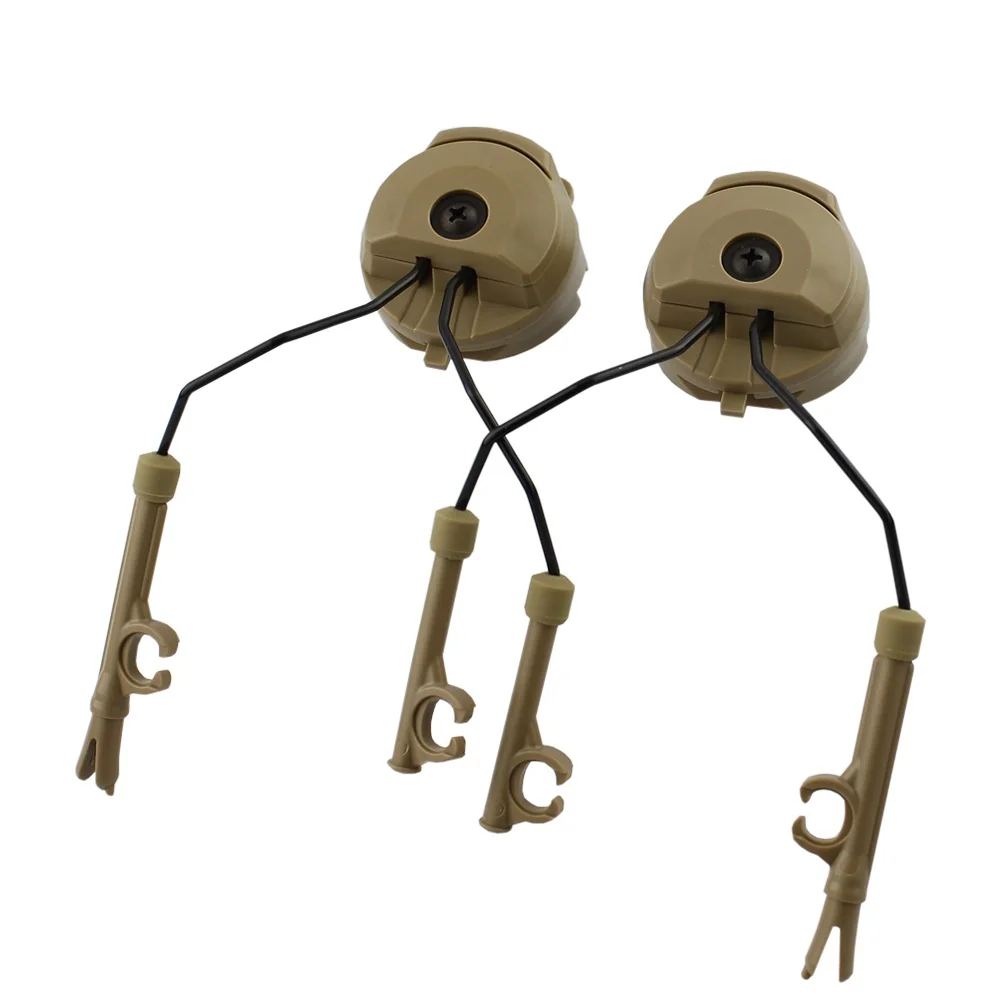 1 Paar taktische Headset-Halterung Fast Ops Core Helm ARC Rail Adapter-Set Comtac II Military Noise Cancelling Headset Image