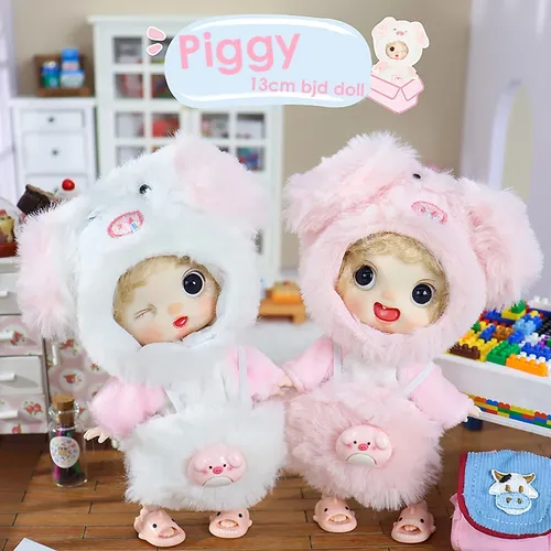 Ob11 bjd Puppe Mini Tier Pyjama Plüsch Tasche Puppe Obitsu 11 Kleidung Puppen für Mädchen Junge