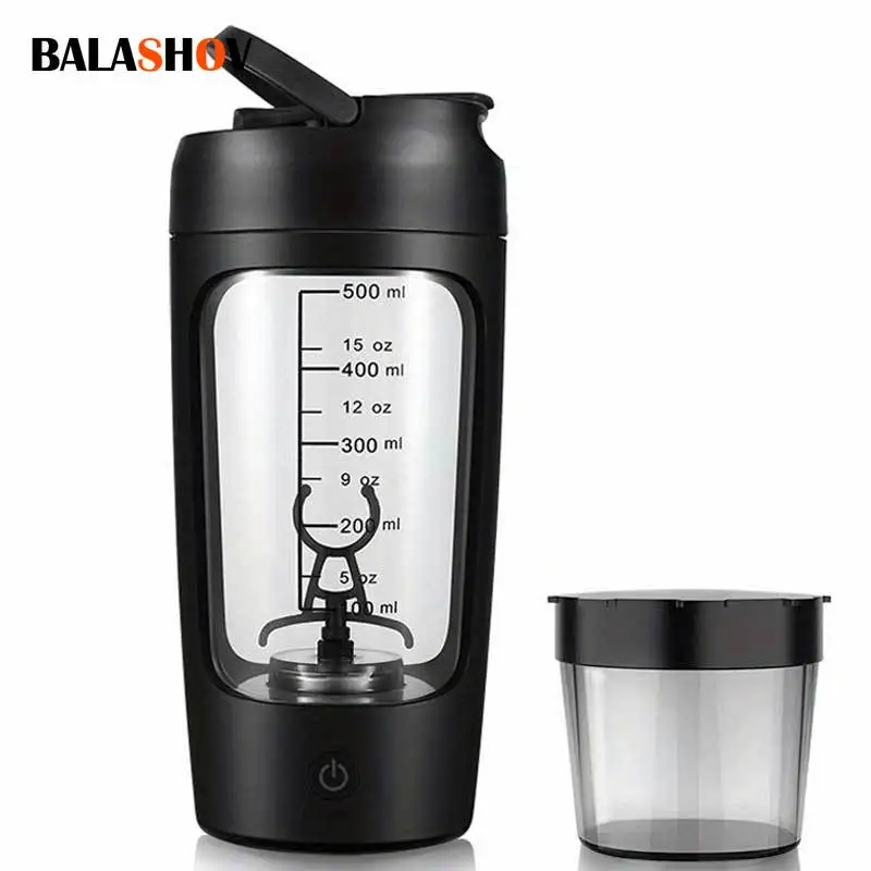500 ml Elektrische Protein Pulver Mischen Tasse Automatische Shaker Flasche Mixer Shake Flasche Milch Kaffee Mixer Wasserkocher für Gym im freien Image