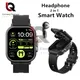 Neue Smart Watch D8 TWS 2 In 1 Wireless Bluetooth Noise Cancelling Kopfh￶rer Uhr 2" Sport