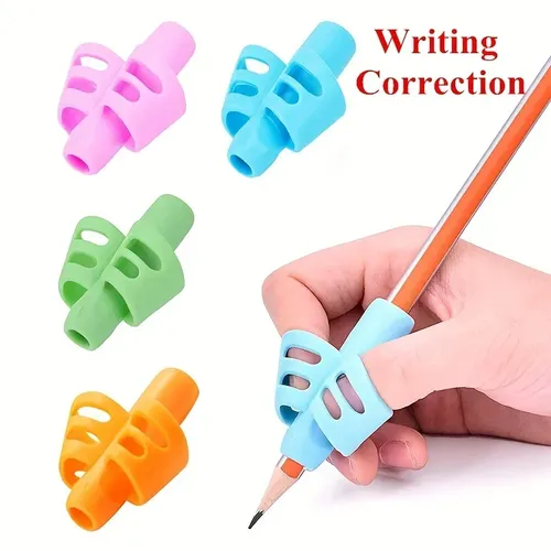 1/2 pcs zwei Finger griff Silikon Baby lernen Schreib werkzeug Schreibstift Schreib korrektur gerät