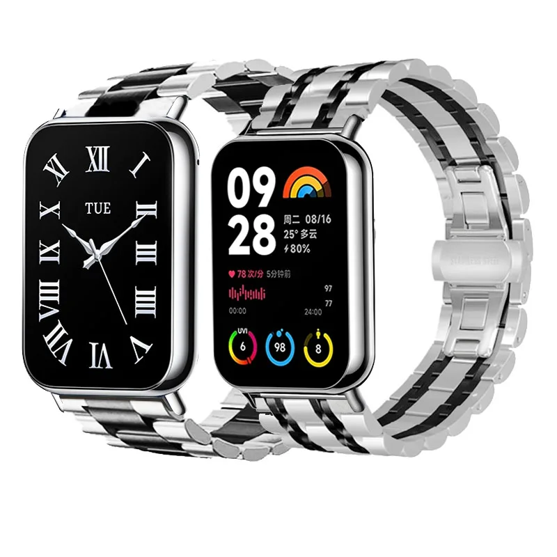 Für Xiaomi Smart Band 8 Pro Armband Metall Armband Edelstahl Armband Armband für Xiaomi Mi Band 8 Pro Zubehör Image