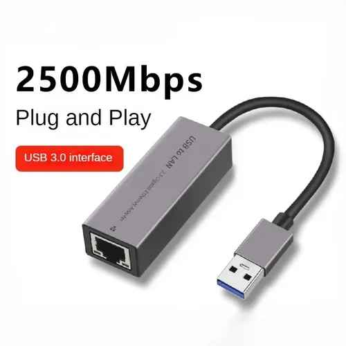 2 5g USB-Ethernet-Adapter 2500 MBit/s USB 3 0 Typ C bis RJ45 LAN Kabel Ethernet Gigabit-Adapter