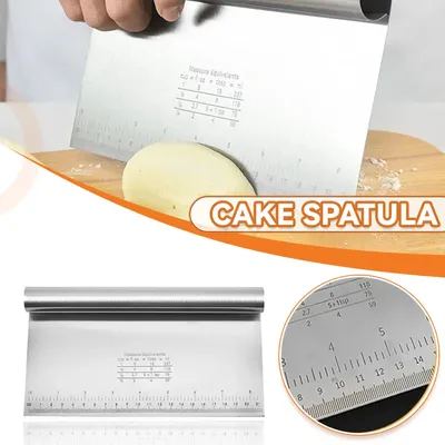 Edelstahl Kuchen Spatel Gebäck Cutter Backen Kuchen Kochen Teig Spatel Fudge Spatel Rand DIY Backen