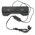 1 paar Mini Tragbare Clipon USB Stereo Lautsprecher linie Controller Soundbar für Laptop Mp3 Telefon