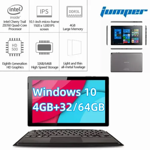 Original Jumper EZPad 7 Tablet 10 1 Zoll Windows 10 4GB DDR3 RAM 64GB ROM Windows 10 Quad Core