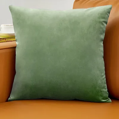 Schlichte Samt Kissen bezug ultra weiche bequeme Kissen bezug für Sofa Home dekorative nordischen Image