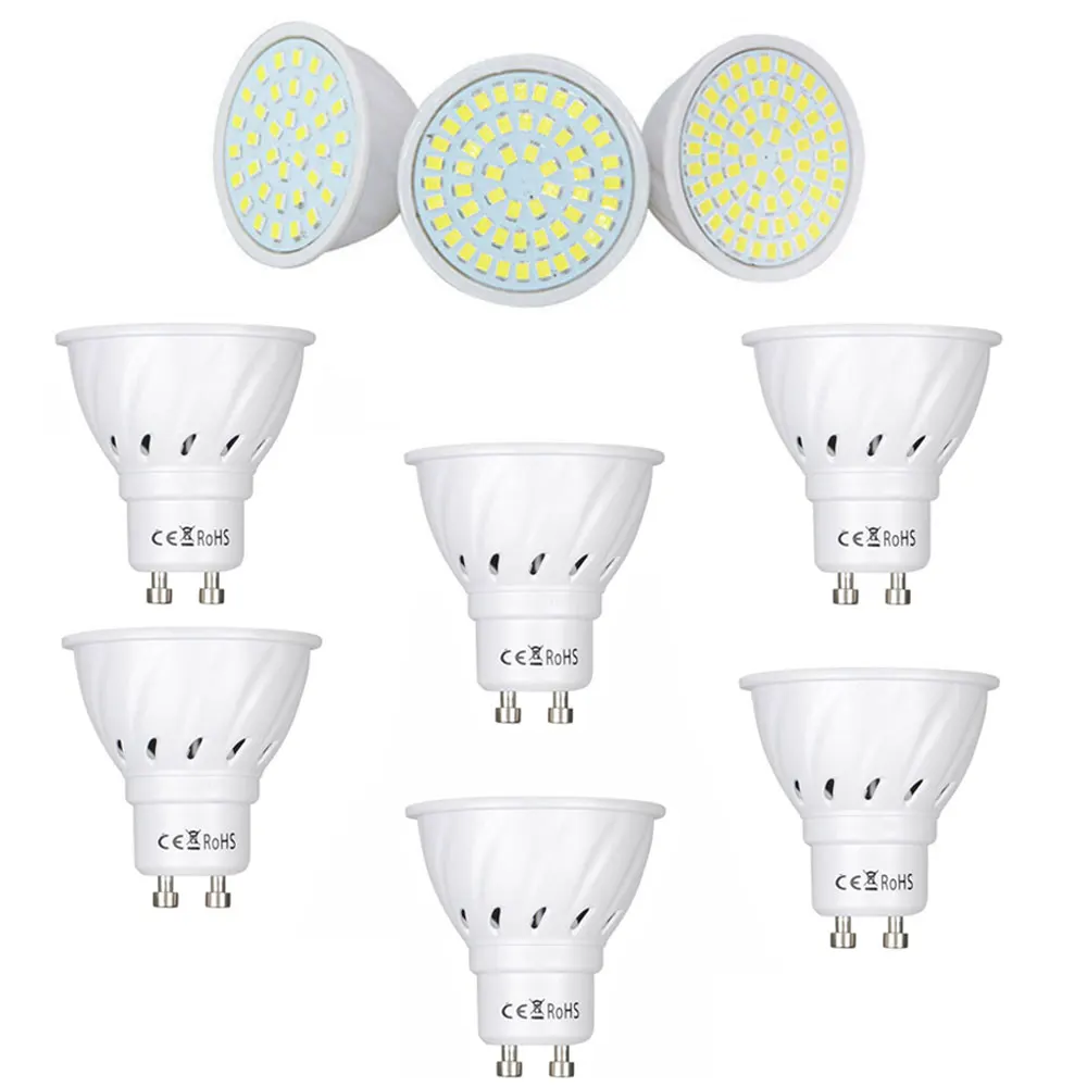 Led-strahler Lampen 2835 SMD GU10 3W 4W 5W 36 54 72LEDs Kalt Warm Neutral Weiß GU 10 Lampe 12V 24V 110V 220V Für Home Decor